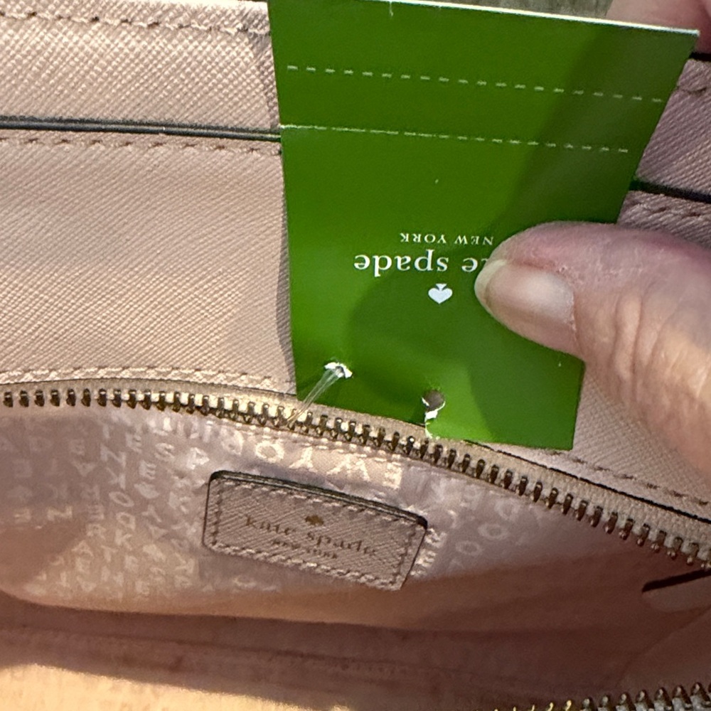 Kate Spade Blush Laurel Way Jewelef small Hardlee satchel in blush pink  9 by 9 - Picture 11 of 13